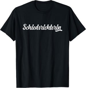 Schiedsrichterin Trikot Retro Schiri Referee T-Shirt - T-Shirt | Black