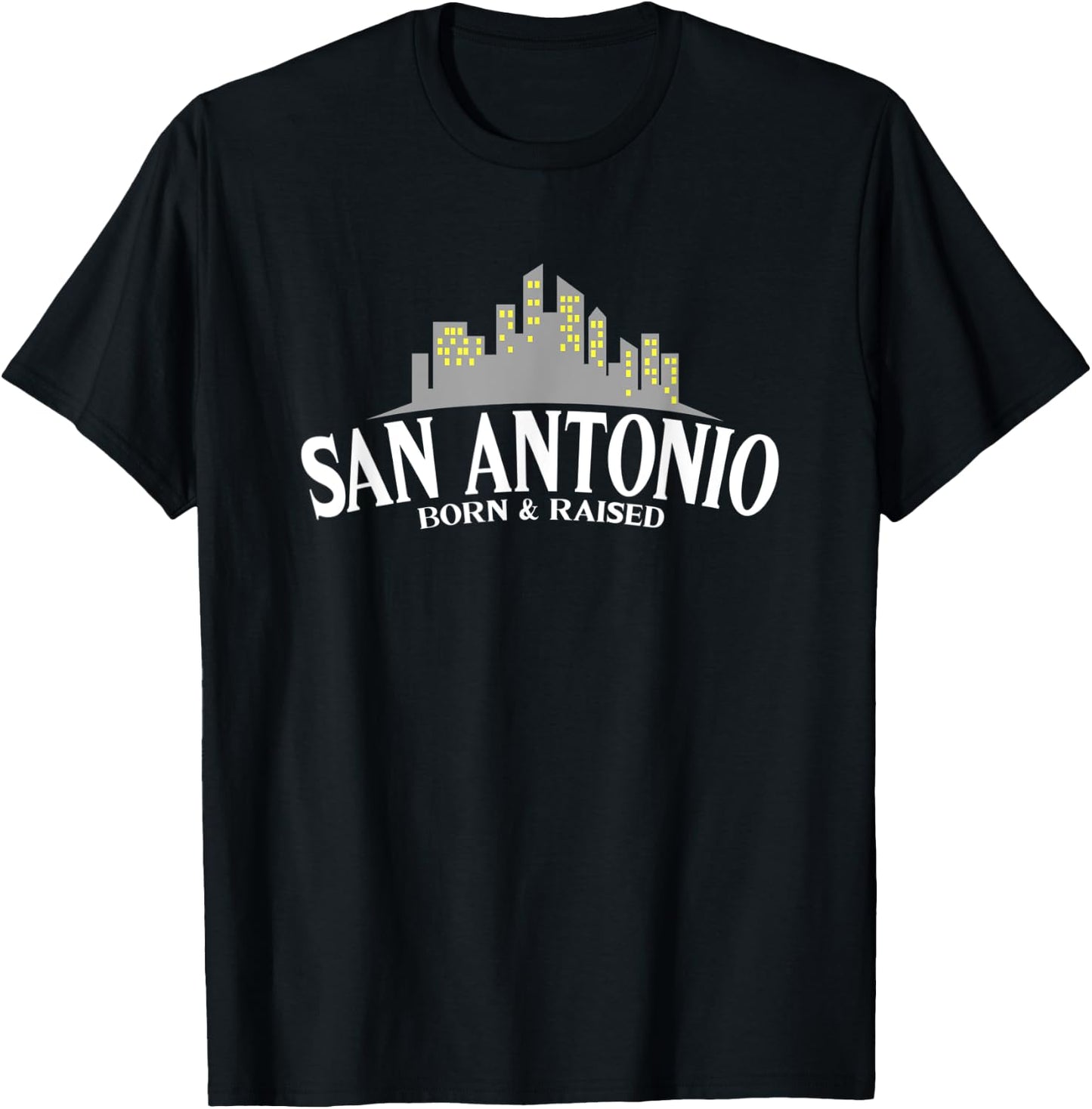 San Antonio Born & Raised - USA - Texas T-Shirt - T-Shirt | Black