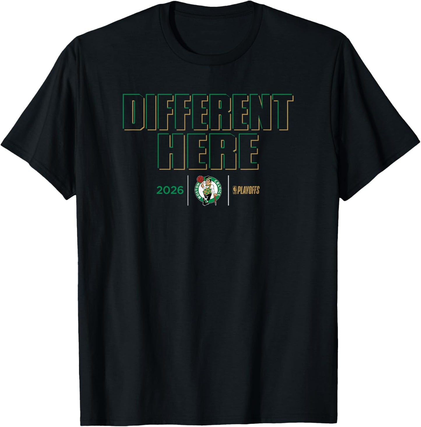 NBA 2026 Playoffs Mantra Celtics Shadow Realm T-Shirt - T-Shirt | Black