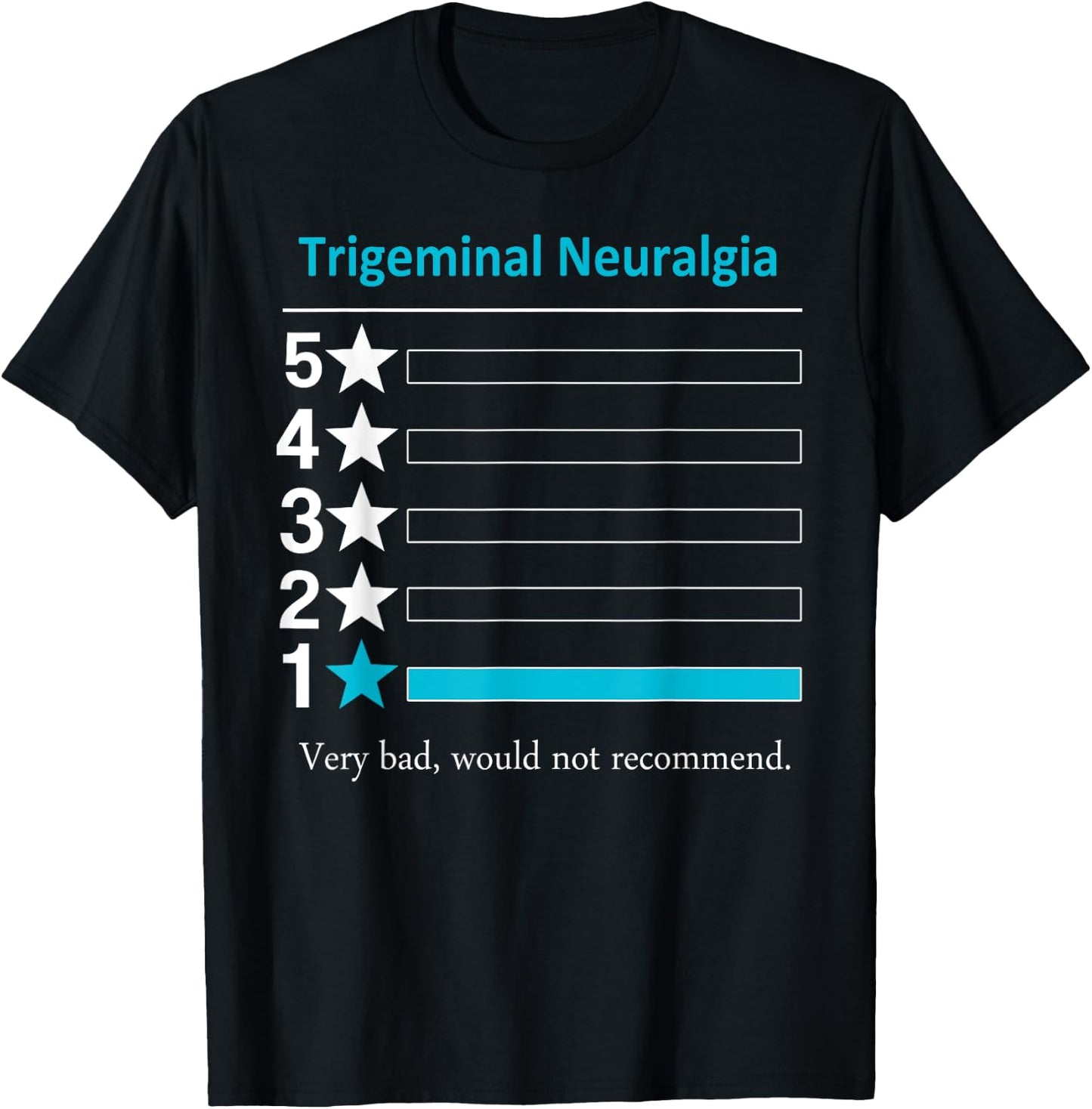 Trigeminal Neuralgia Very bad, would not recommend. T-Shirt - T-Shirt | Black