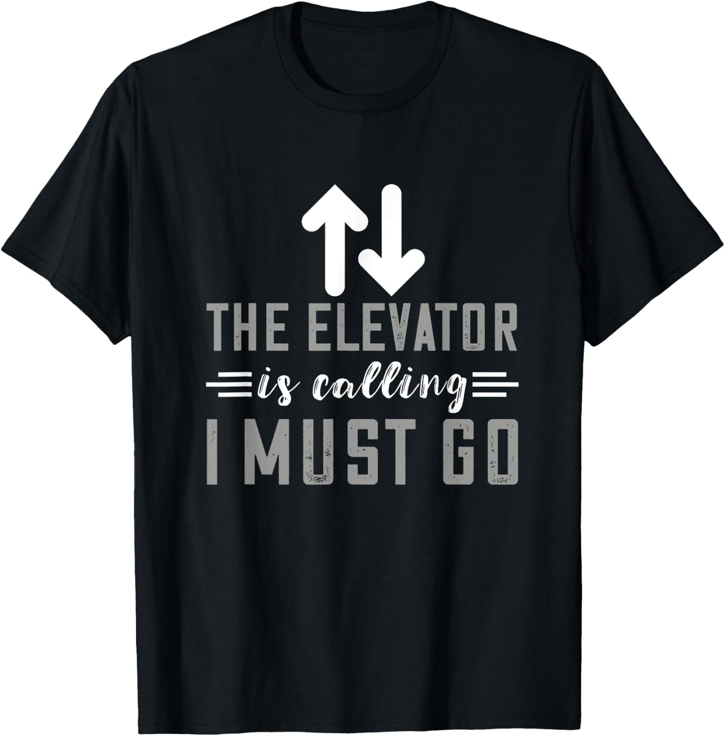 Elevator Is Calling Elevator Mechanic Engineer Elevator T-Shirt - T-Shirt | Black