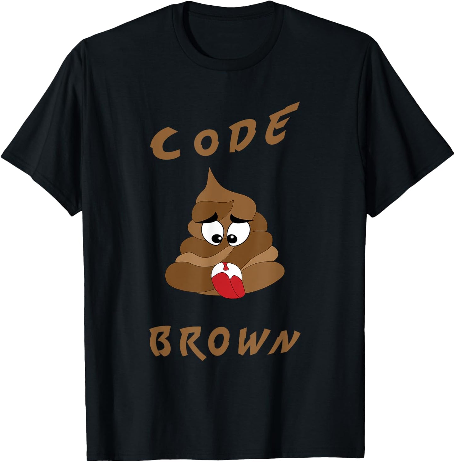 Funny Medical Code Brown | Funny Healthcare T-Shirt - T-Shirt | Black