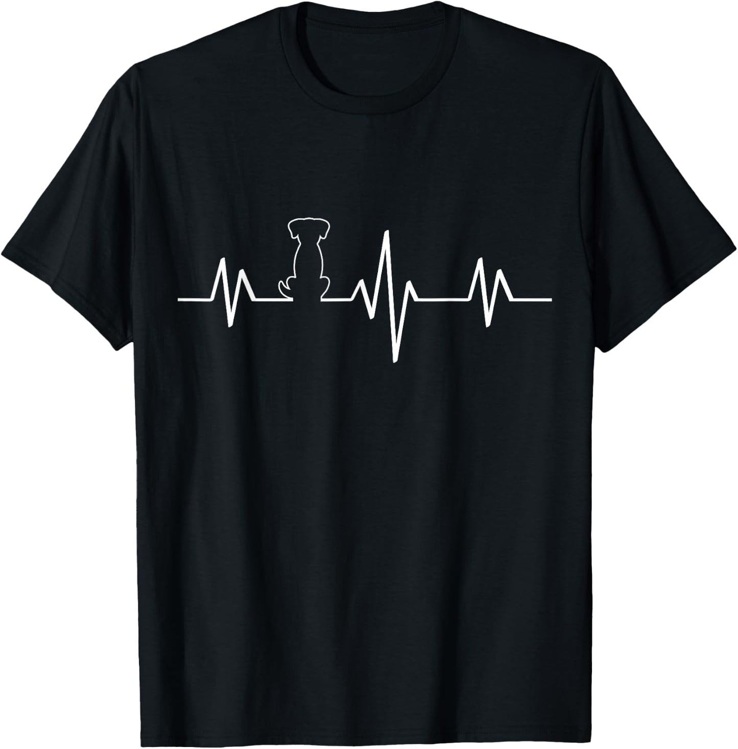 Hunde Herzschlag , black T-Shirt - T-Shirt | Black