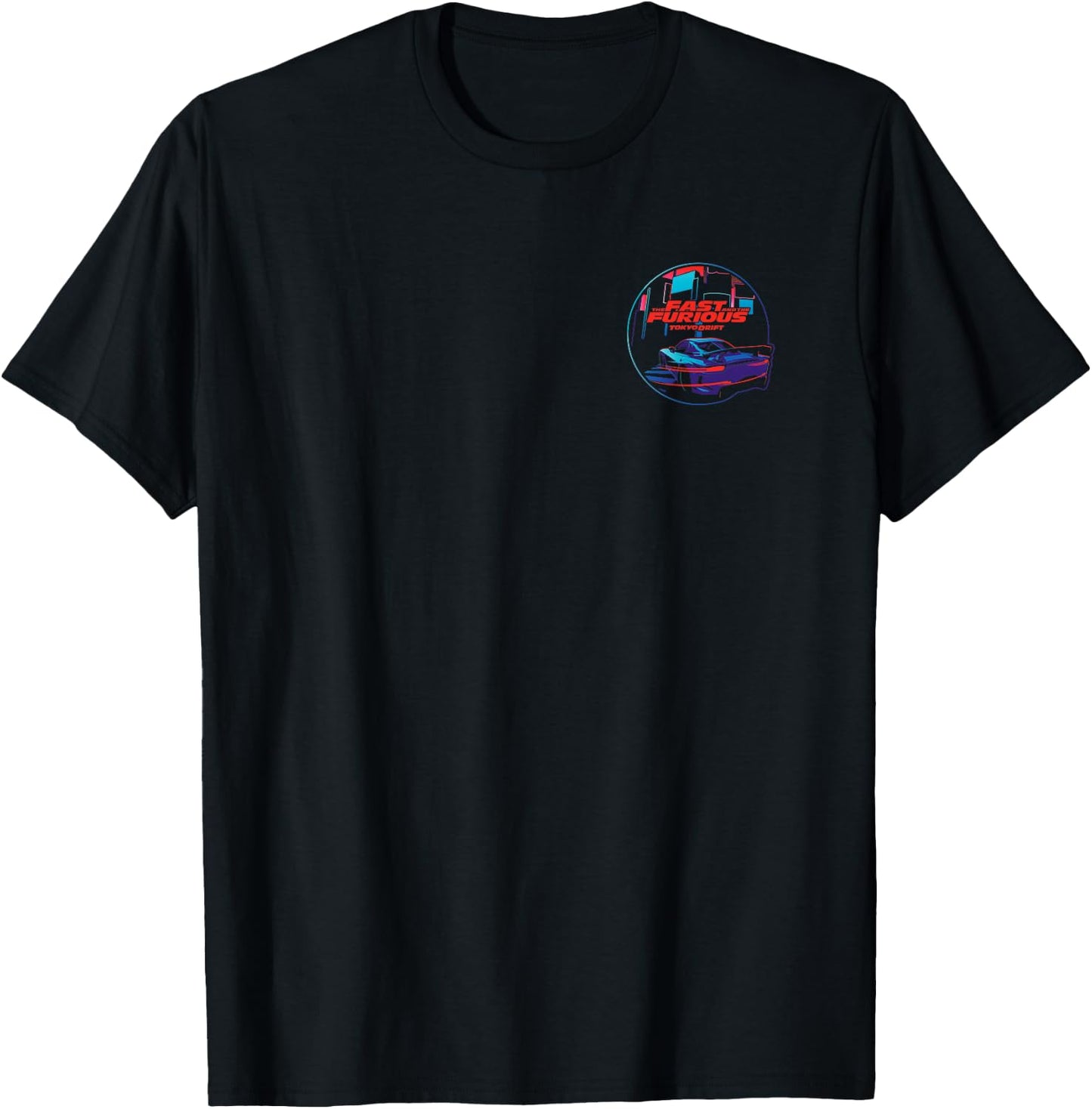 Fast & Furious 25th Anniversary Tokyo Drift Front & Back T-Shirt - T-Shirt | Black