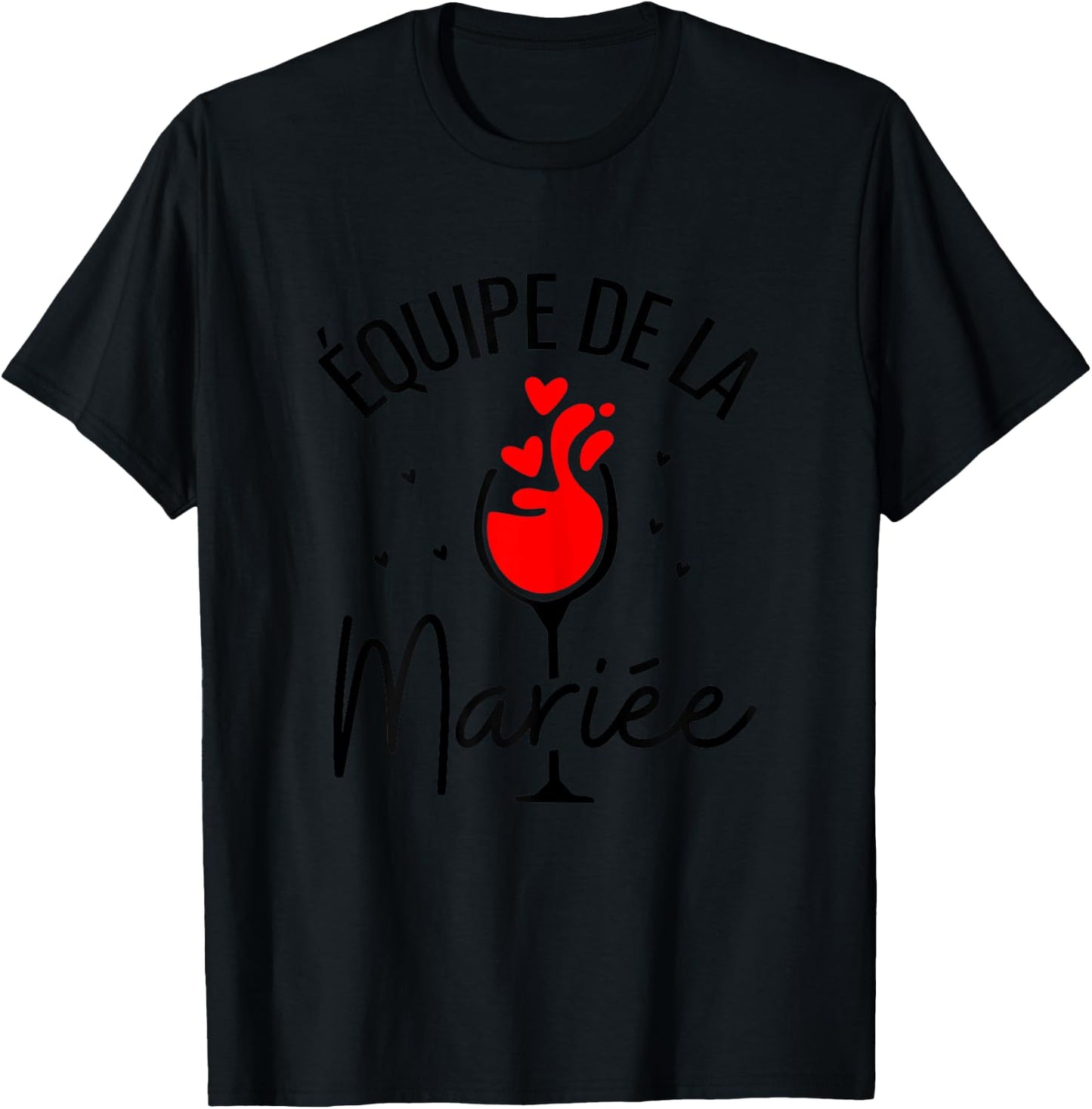 Team Bride Funeral Life Young Girl EVJF , white T-Shirt - T-Shirt | Black