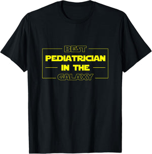 Sci Fi Geek Pediatric Doctor Best Paediatrician in Galaxy T-Shirt - T-Shirt | Black