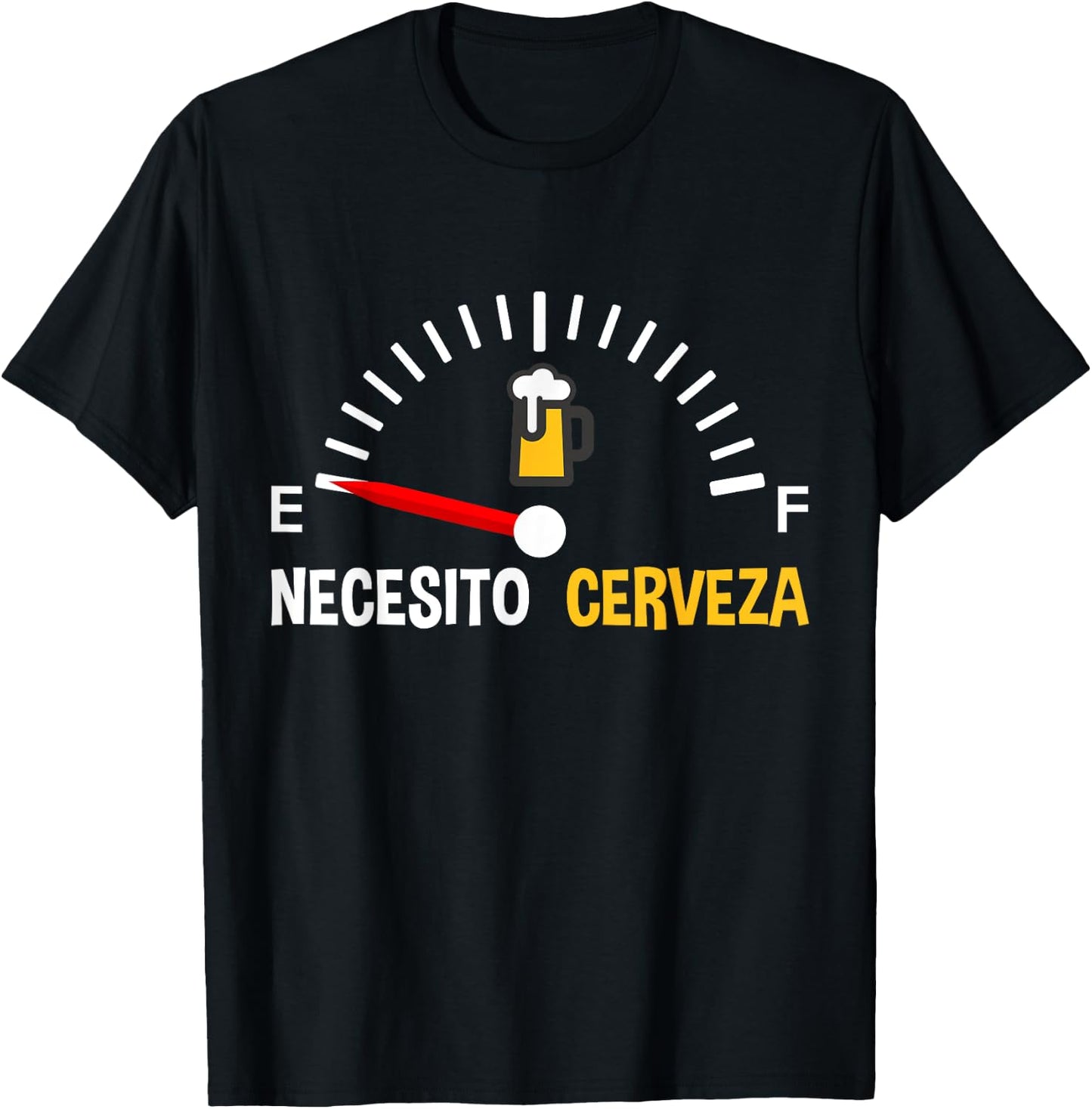 Necesito Cerveza as Funny Spanish Quote Mexican Beer T-Shirt - T-Shirt | Black