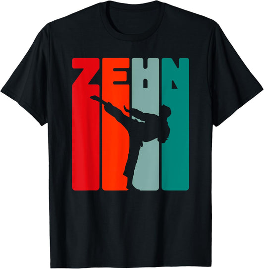 Geburtstagsshirt 10 Jahre Karate 10. Geburtstag Kampfsport T-Shirt - T-Shirt | Black