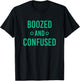 Boozed and Confused, Funny St. Patricks Day T-Shirt - T-Shirt | Black