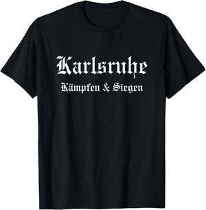 Karlsruhe Kämpfen und Siegen T-Shirt - T-Shirt | Black