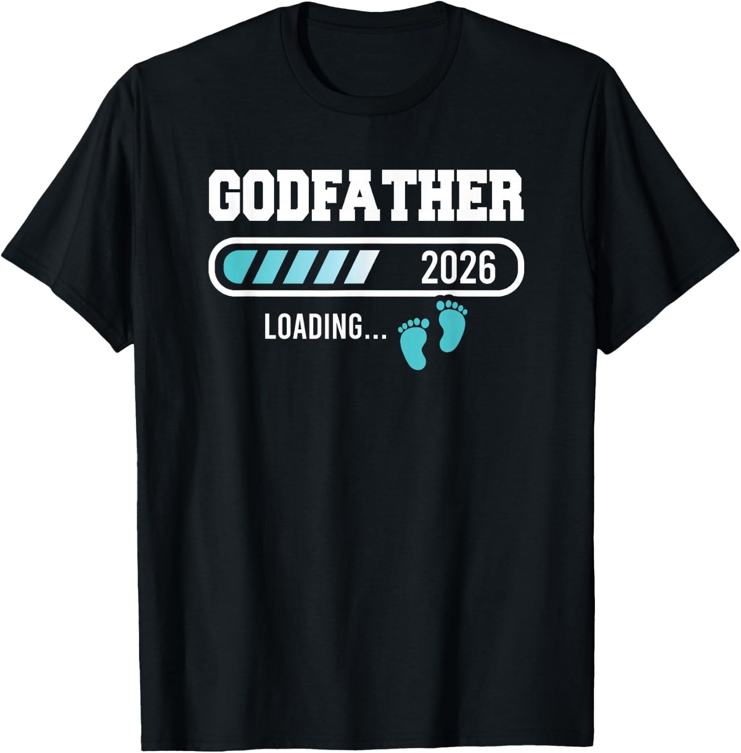 Godfather Est 2026 Soon To Be Godfather Funny Father's Day T-Shirt - T-Shirt | Black