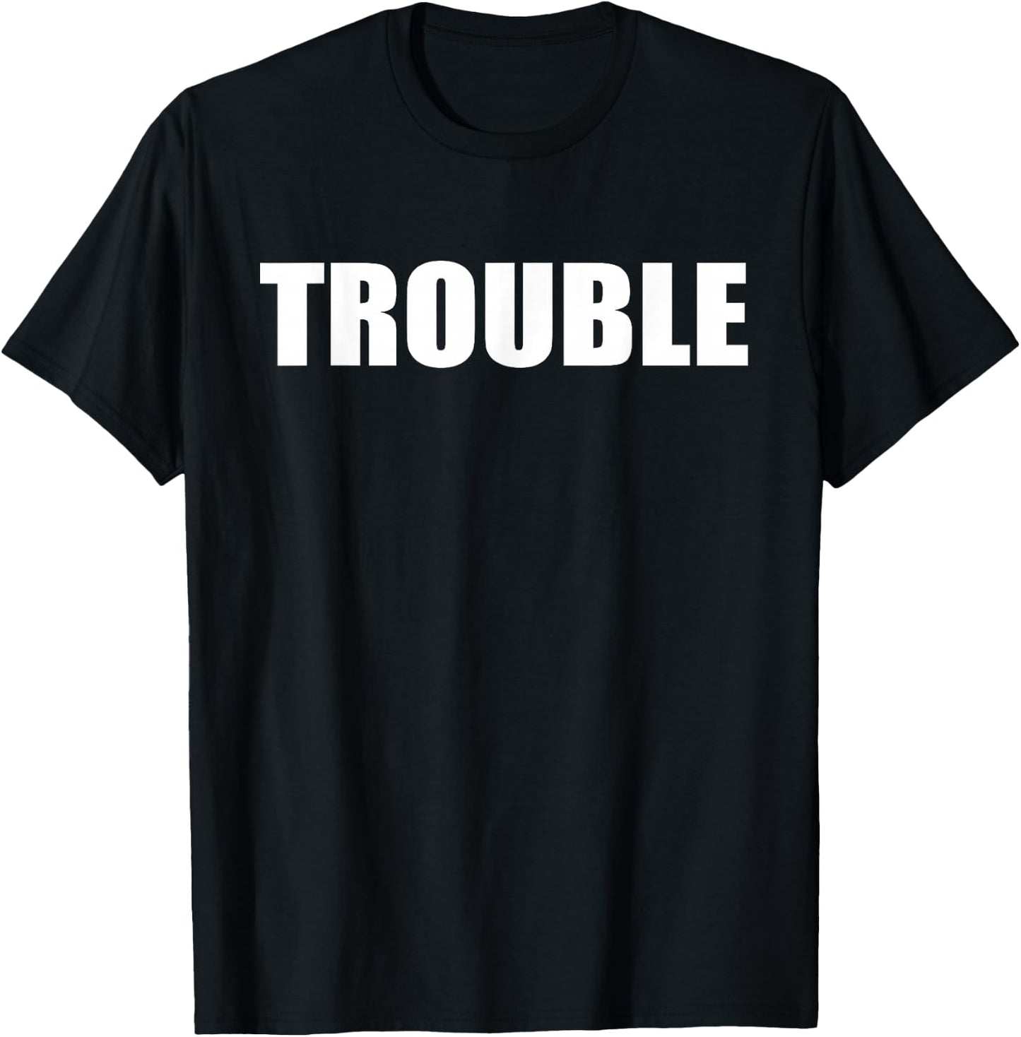 Trouble Simple T-Shirt - T-Shirt | Black