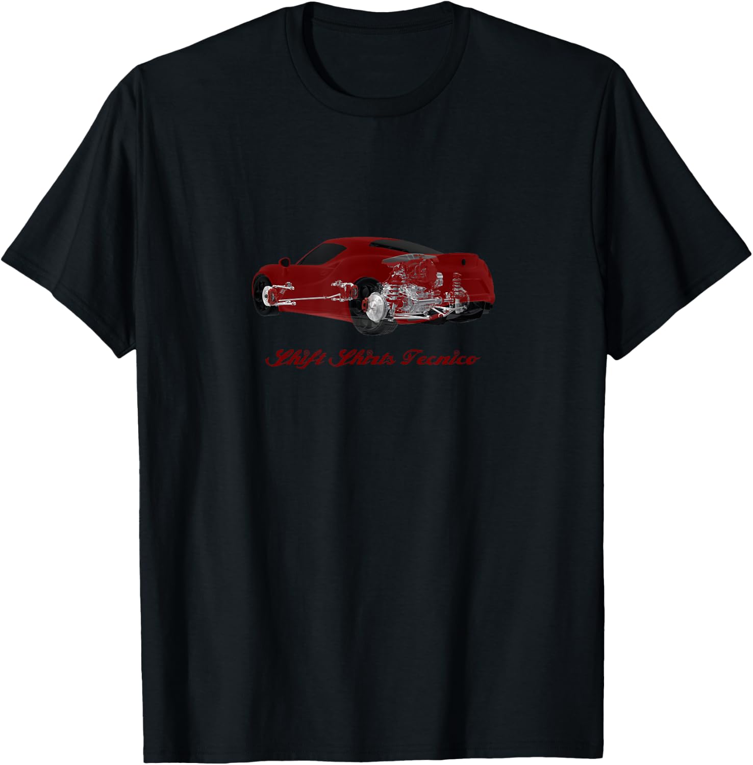 Carbon Tub - Alfa 4C Inspired T-Shirt - T-Shirt | Black