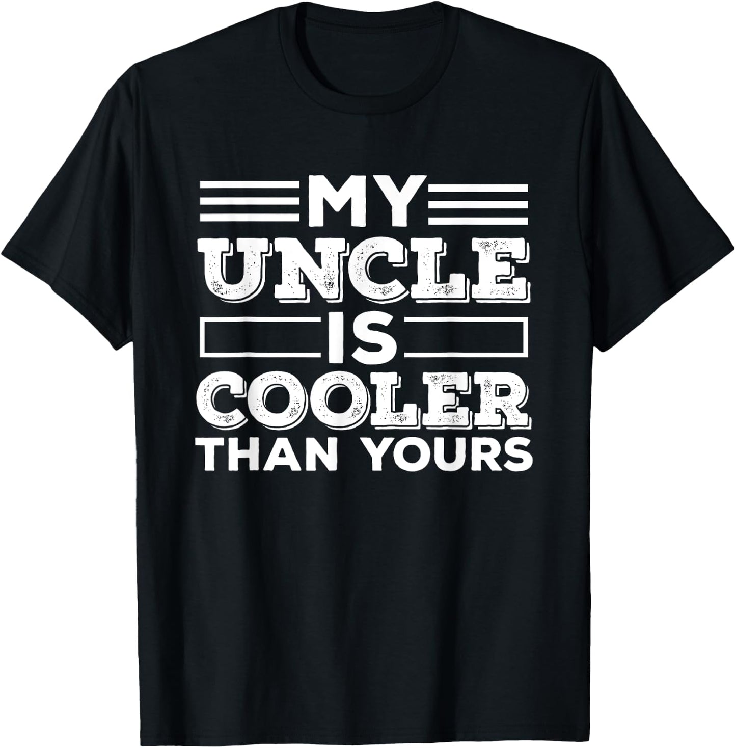 My Uncle is cooler than yours Best Uncle Godfather Toddlers T-Shirt - T-Shirt | Black