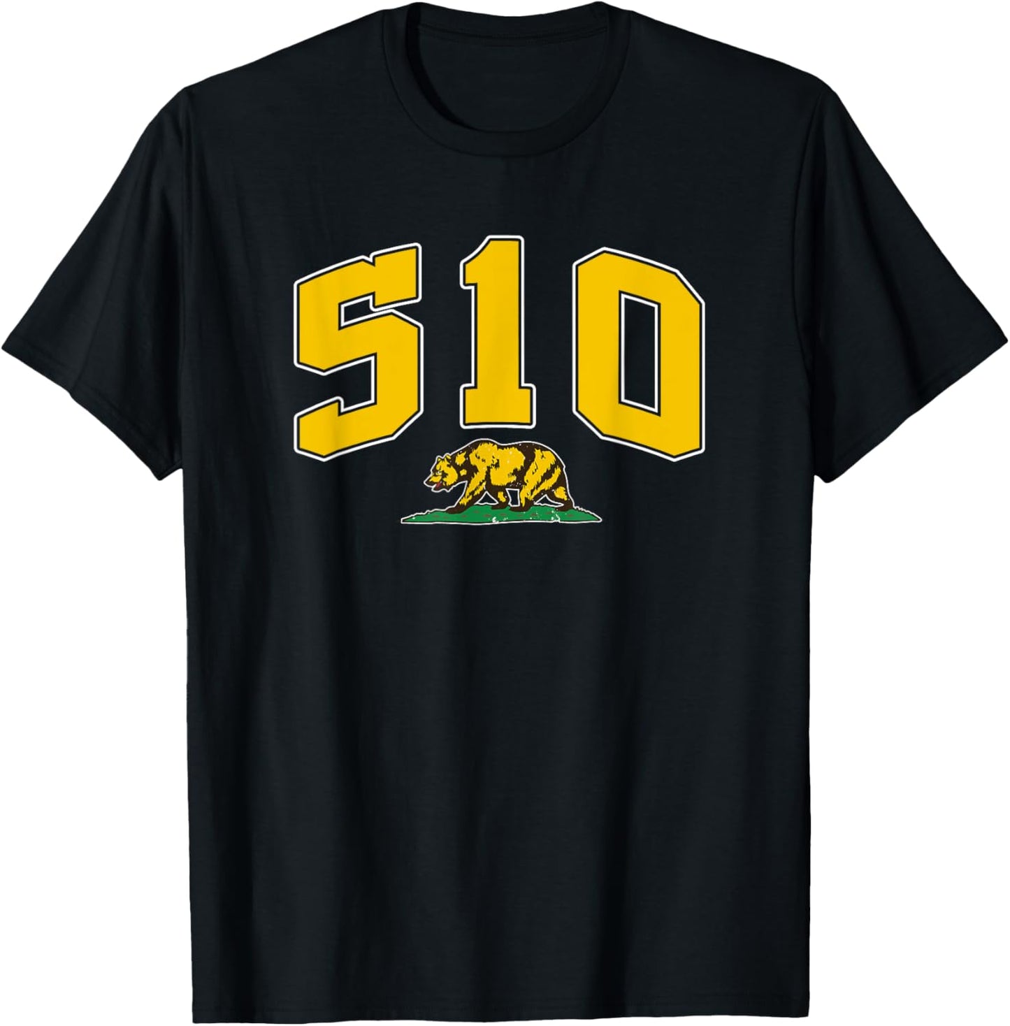 Berkeley Area Code California CA , Small, Black T-Shirt - T-Shirt | Black