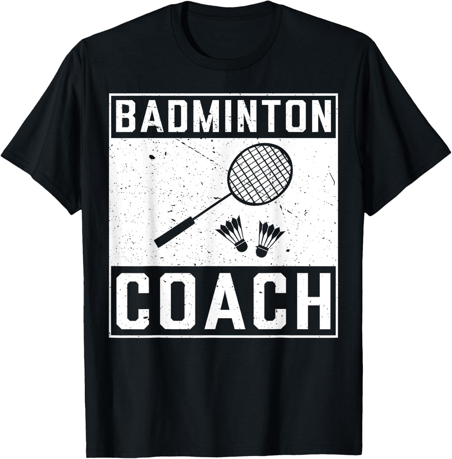 Funny Christmas Gift For Sports Amateur Badminton Coach T-Shirt - T-Shirt | Black