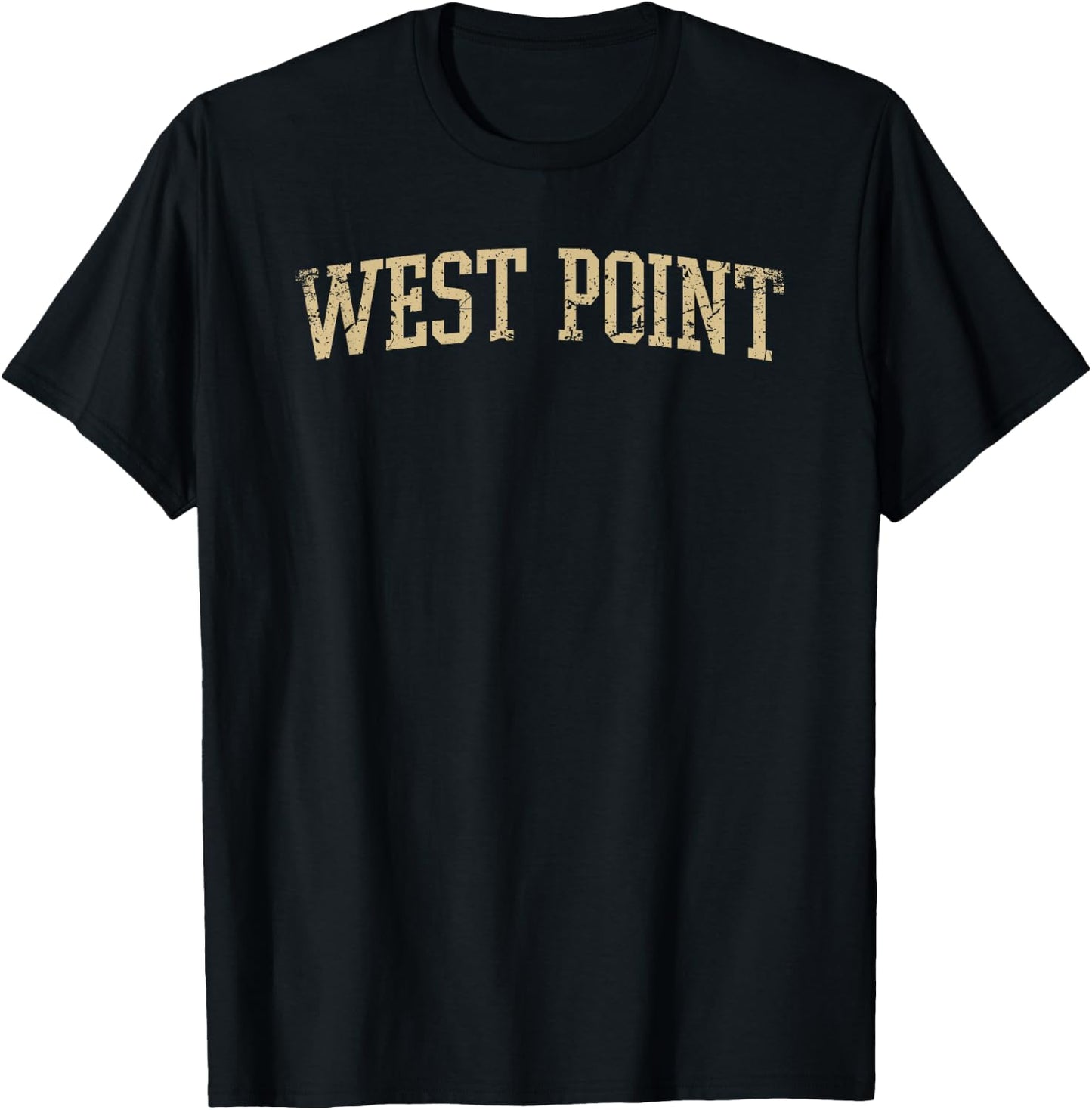 West Point NY- Throwback Design - Vintage Worn Classic T-Shirt - T-Shirt | Black