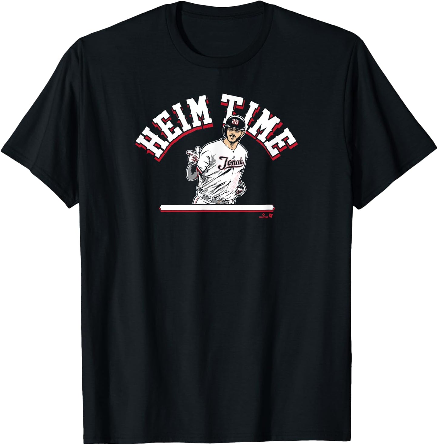 Jonah Heim Time - Texas Baseball T-Shirt - T-Shirt | Black