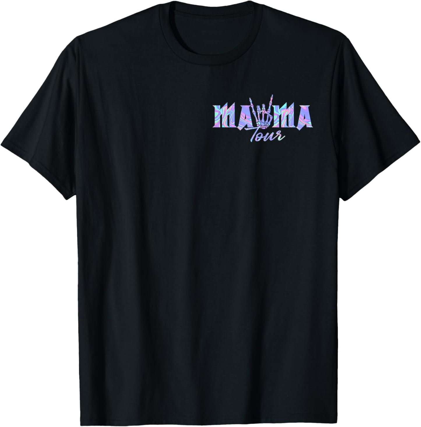 (2sides Front+back) Motherhood Mama Tour, Some Days I Rock T-Shirt - T-Shirt | Black