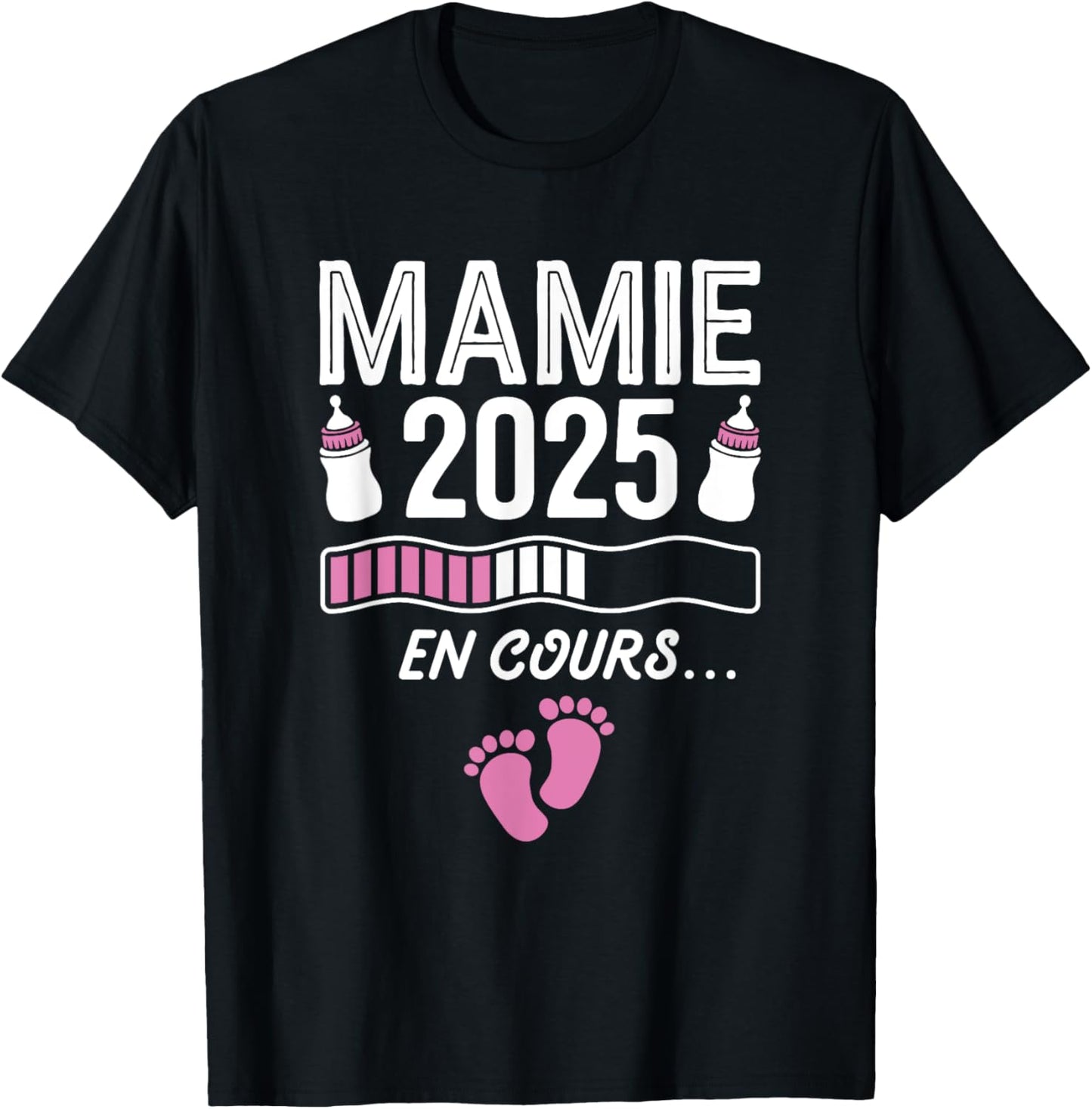 Granny In Progress 2025 Announcement Pregnancy Future Granny 2025 , Black, S T-Shirt - T-Shirt | Black