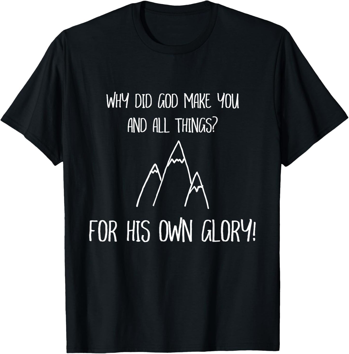 Children's Catechism Question Reformed Christian T-Shirt - T-Shirt | Black