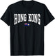 Classic British Hong Kong Flag Hongkonger Vintage Campus T-Shirt - T-Shirt | Black