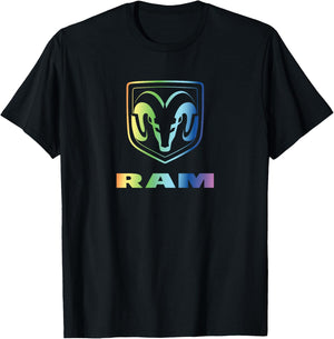 RAM Trucks Pride Rainbow Logo T-Shirt - T-Shirt | Black