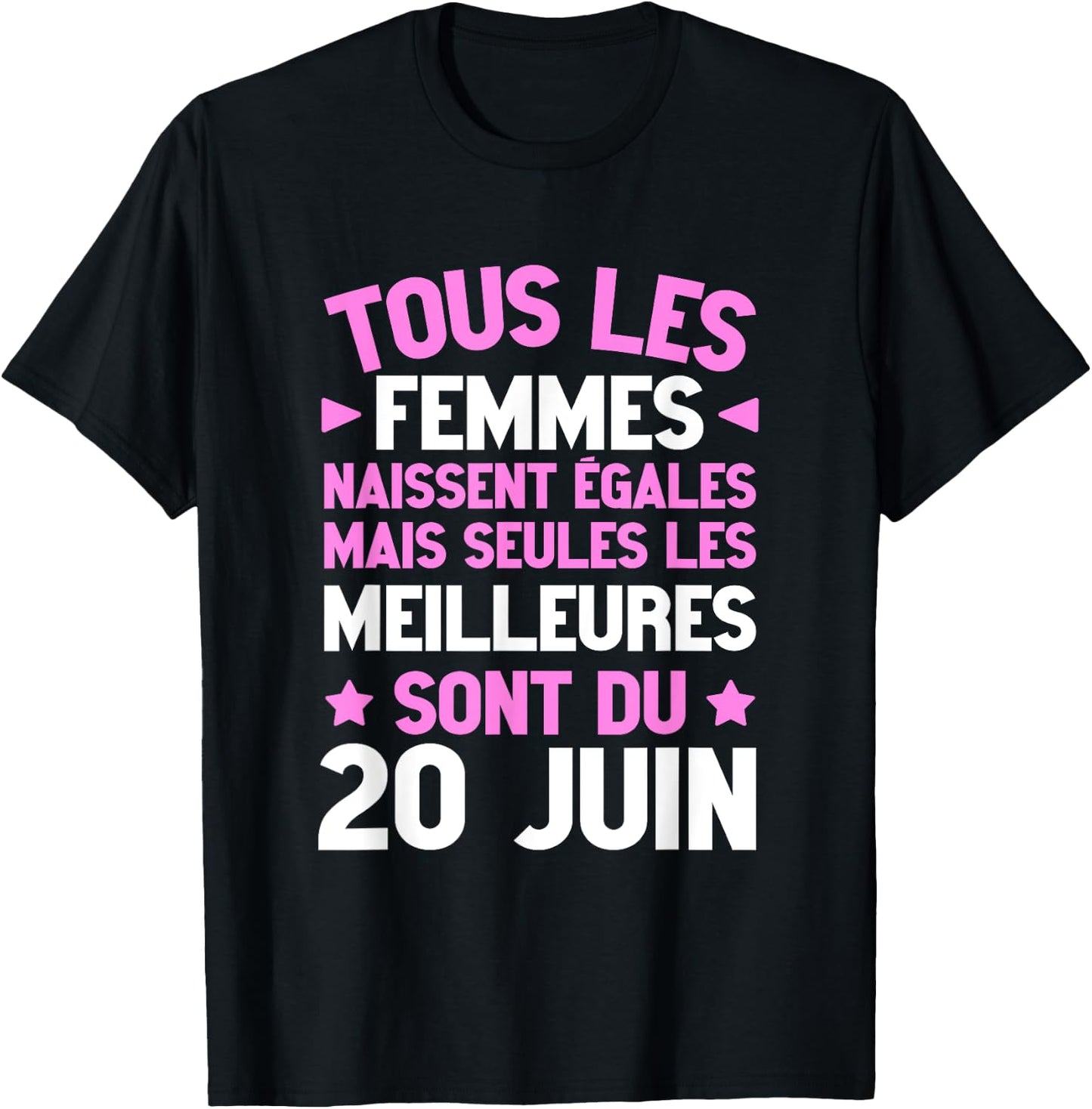 Humour Anniversaire Née 20 Juin Meilleures Citation T-Shirt - T-Shirt | Black