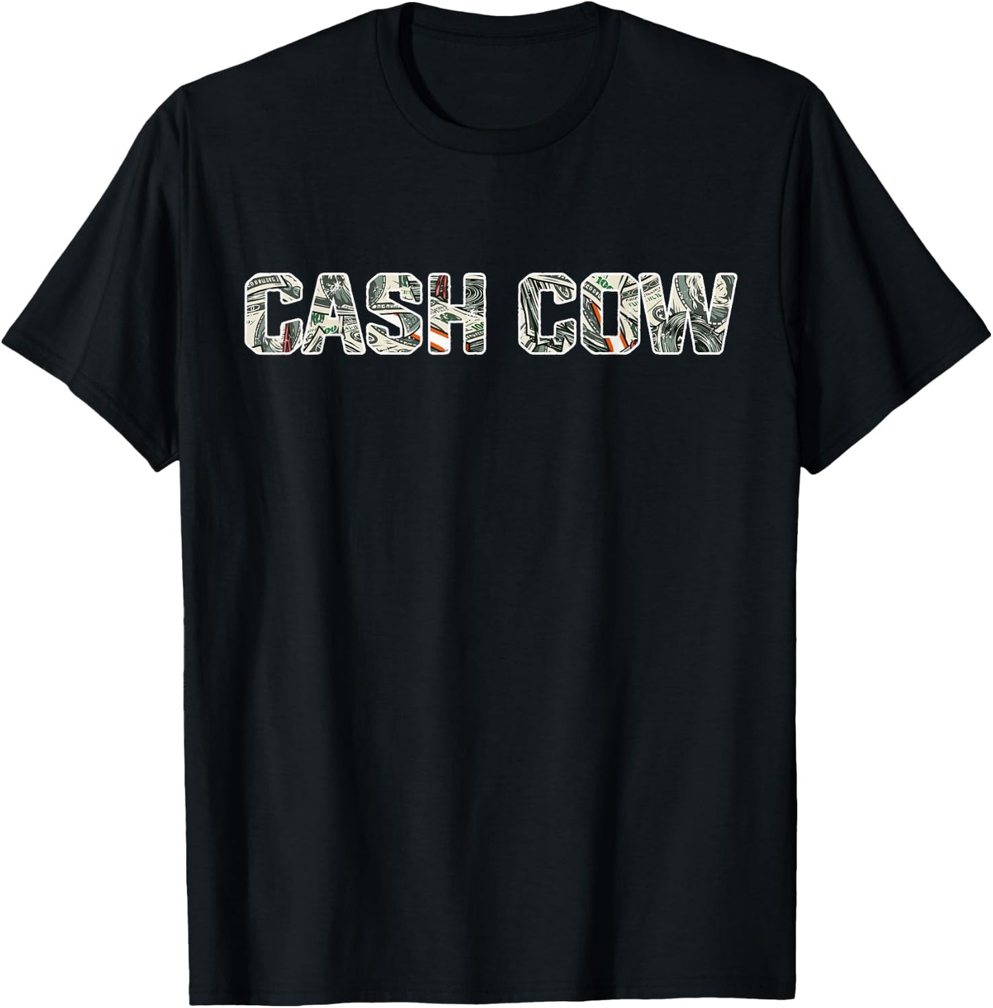 Cash Cow Funny Successful Business Money T-Shirt - T-Shirt | Black