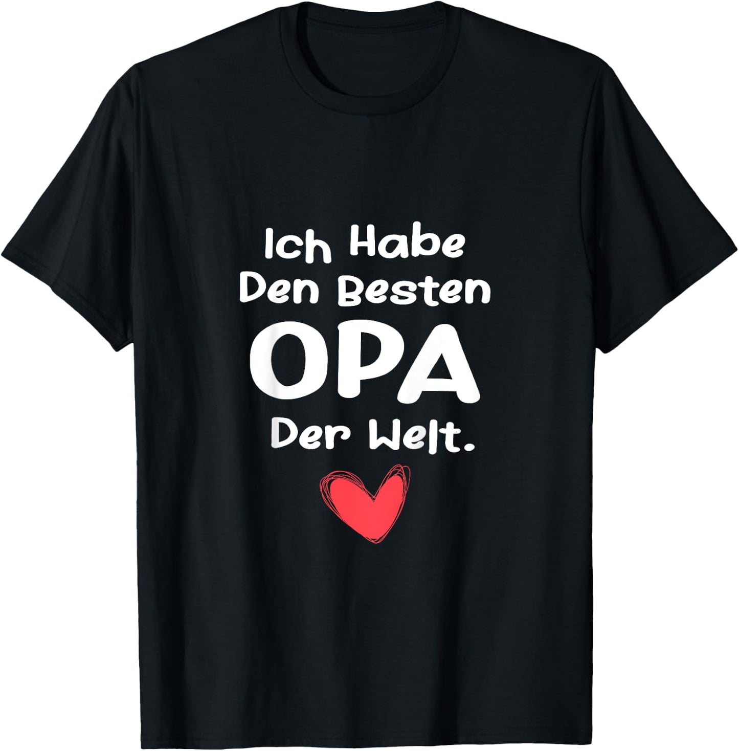 Ich habe den besten Opa der Welt Kinder Mädchen & Junge T-Shirt - T-Shirt | Black