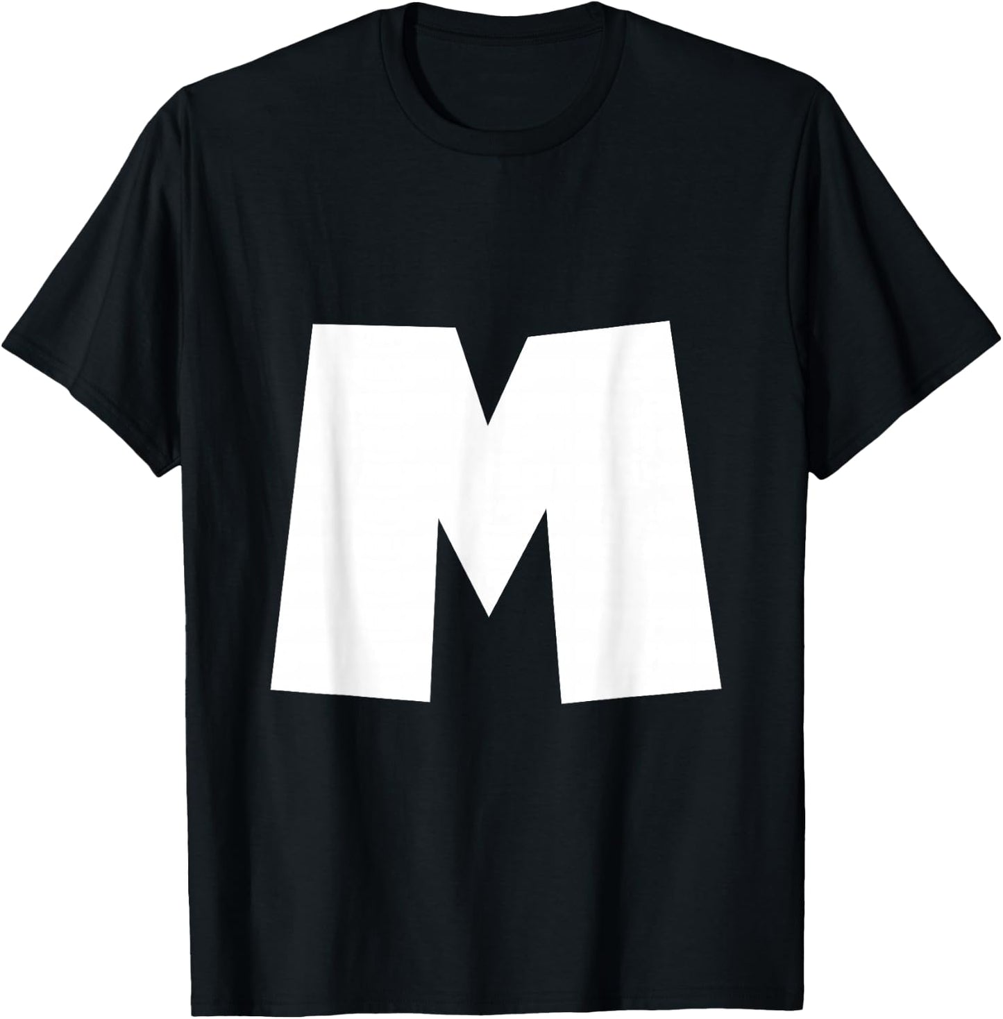 Alphabet Letter M - Upper Case M T-Shirt - T-Shirt | Black
