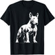 Dog Dad Mom Lover – Monochromatischer Bullterrier T-Shirt - T-Shirt | Black
