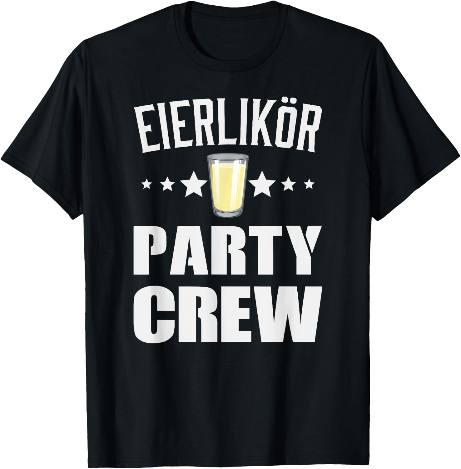 Egg Liqueur Party Crew Spring Party , black T-Shirt - T-Shirt | Black