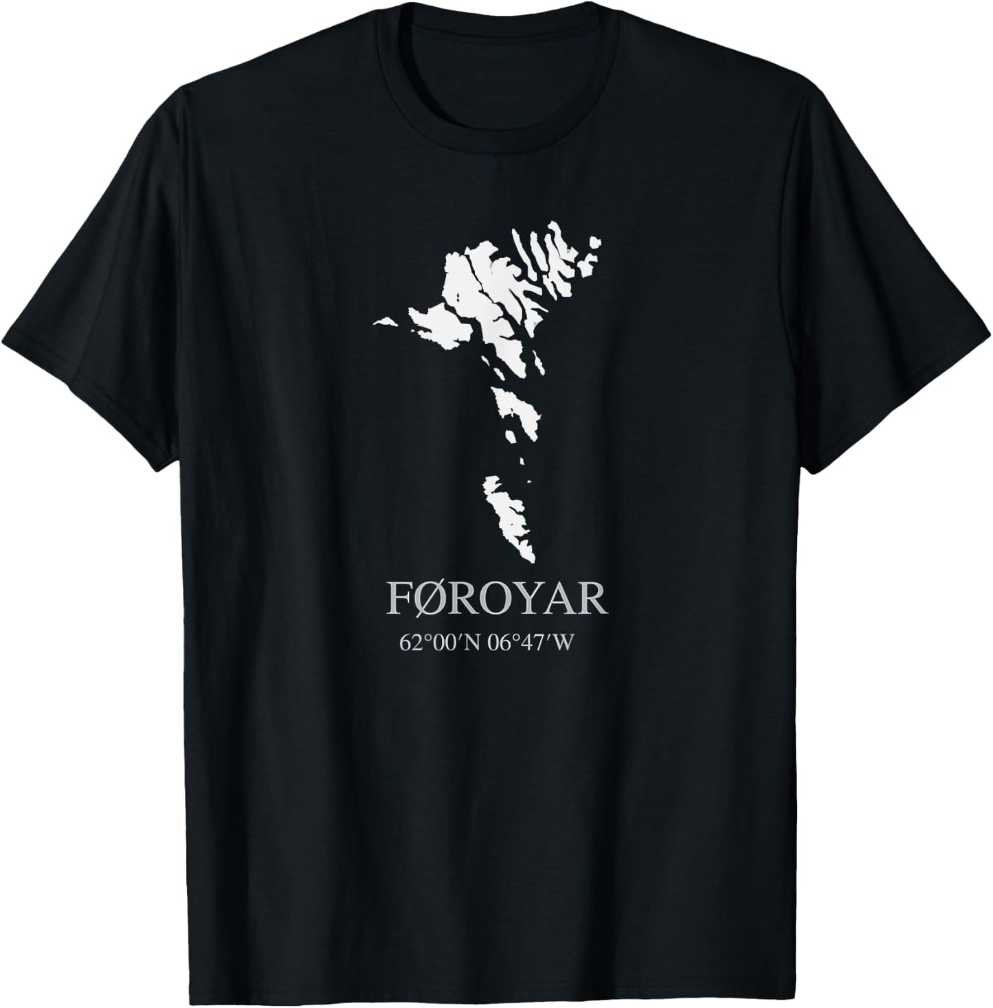 Faroe Islands Shirt - Faroe Islands Shirt With Map T-Shirt - T-Shirt | Black