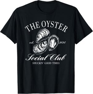 The Oyster Social Club Shuckin' Good Time T-Shirt - T-Shirt | Black