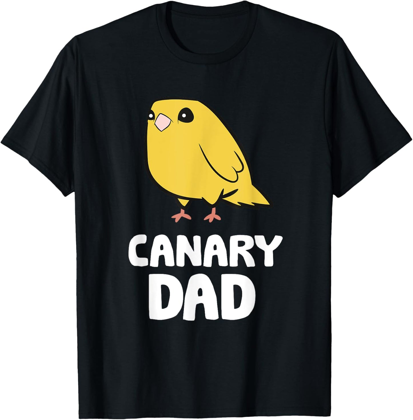 Canary Dad Funny Yellow Canary Papa T-Shirt - T-Shirt | Black