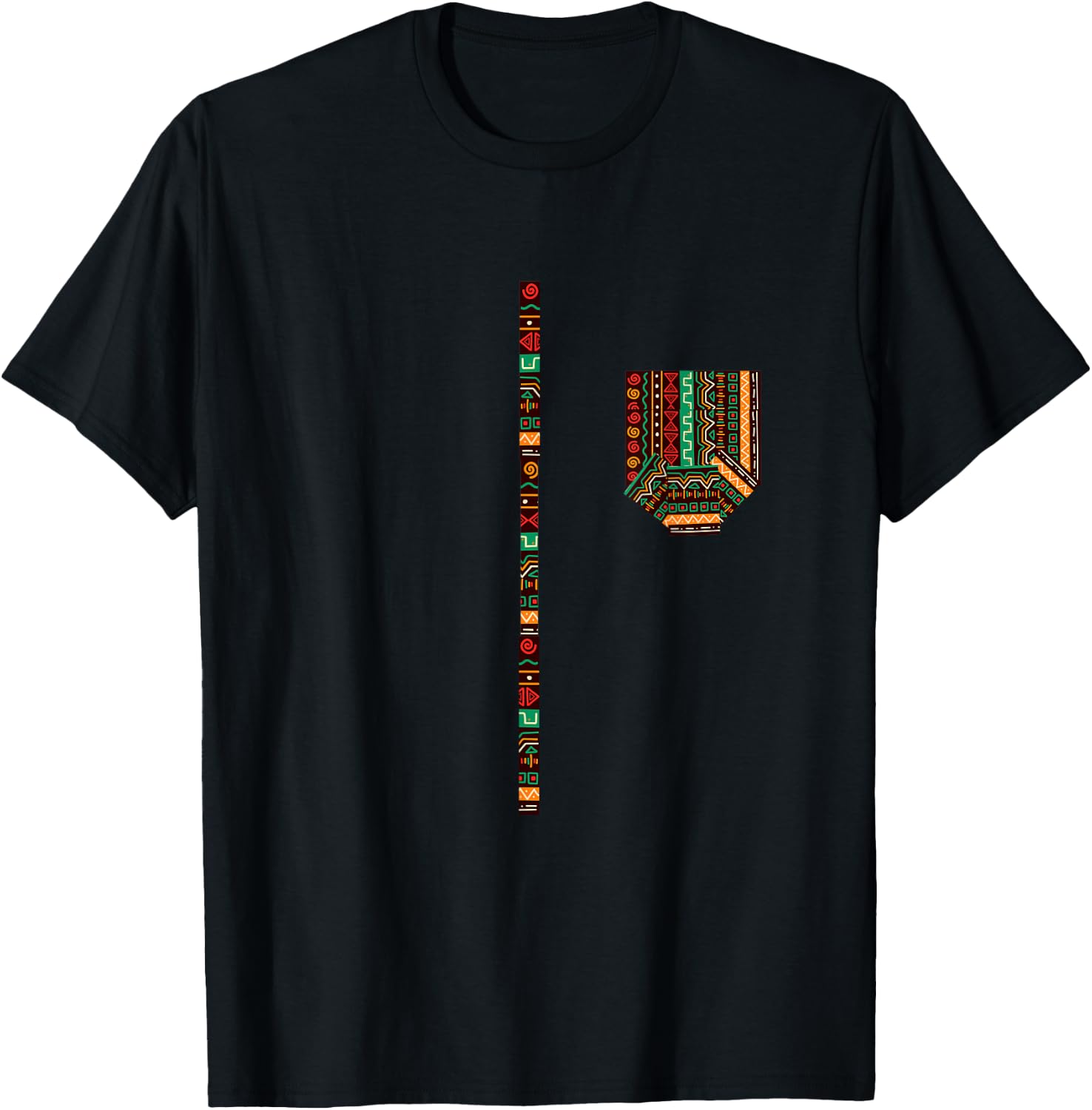 Dashiki Traditional African Print Men's T-Shirt - T-Shirt | Black