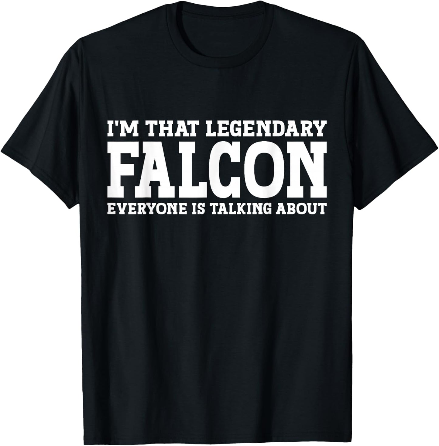 Falcon Surname Funny Team Family Last Name Falcon T-Shirt - T-Shirt | Black