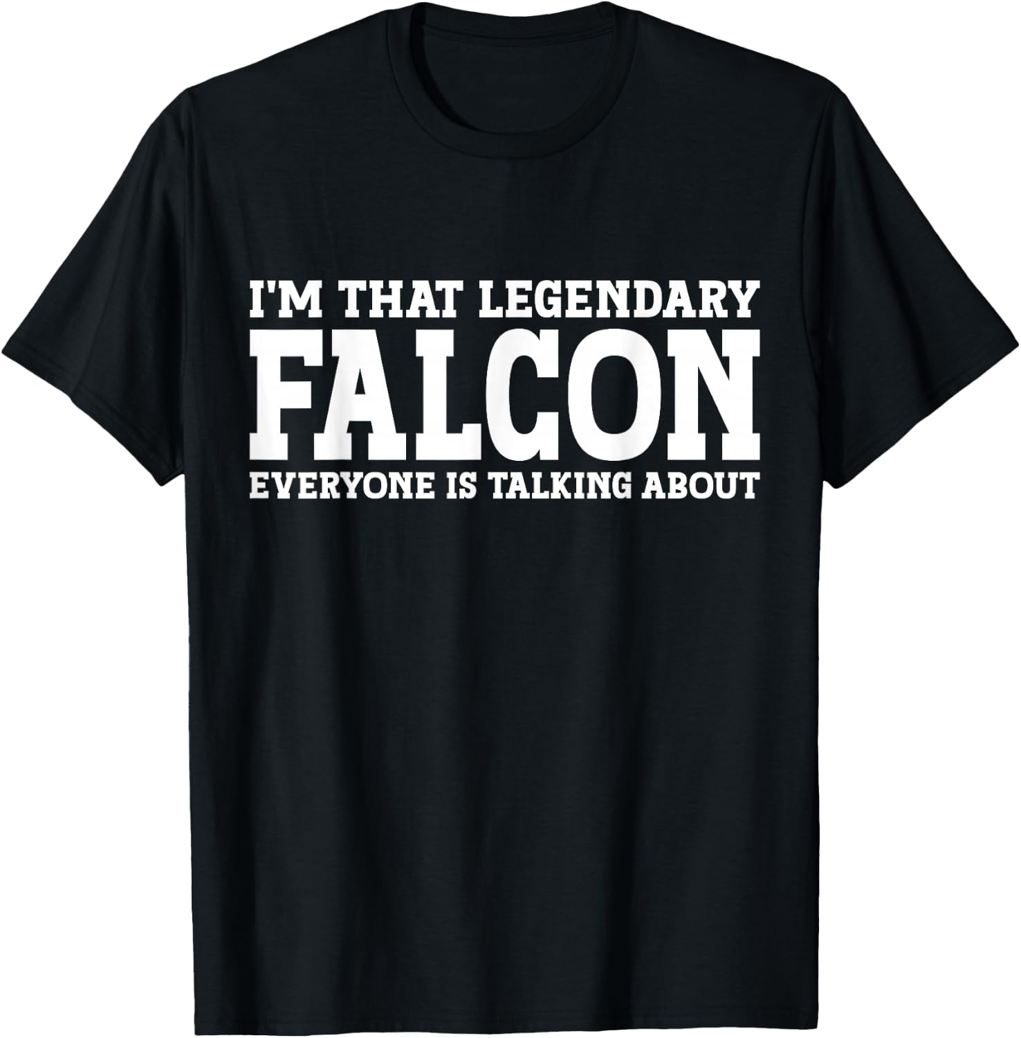 Falcon Surname Funny Team Family Last Name Falcon T-Shirt - T-Shirt | Black