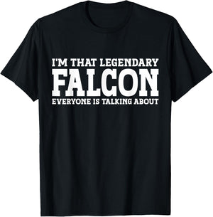 Falcon Surname Funny Team Family Last Name Falcon T-Shirt - T-Shirt | Black