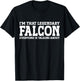 Falcon Surname Funny Team Family Last Name Falcon T-Shirt - T-Shirt | Black