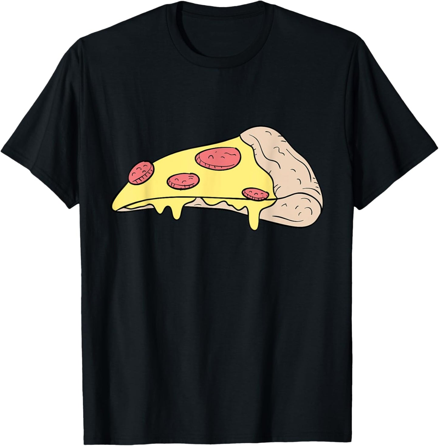 Matching Dad Son Mom Daughter Pizza Slice Shirt Smalls T-Shirt - T-Shirt | Black