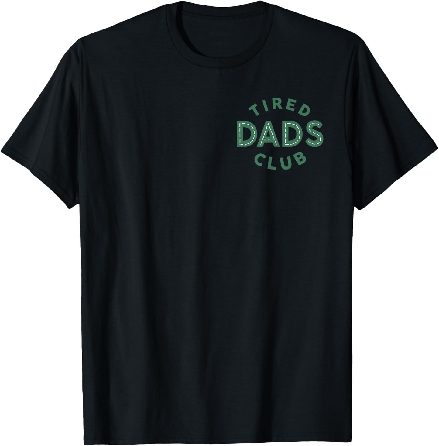 (2 Side) Tired Dads Club Construction Play Cars On Dad Back T-Shirt - T-Shirt | Black