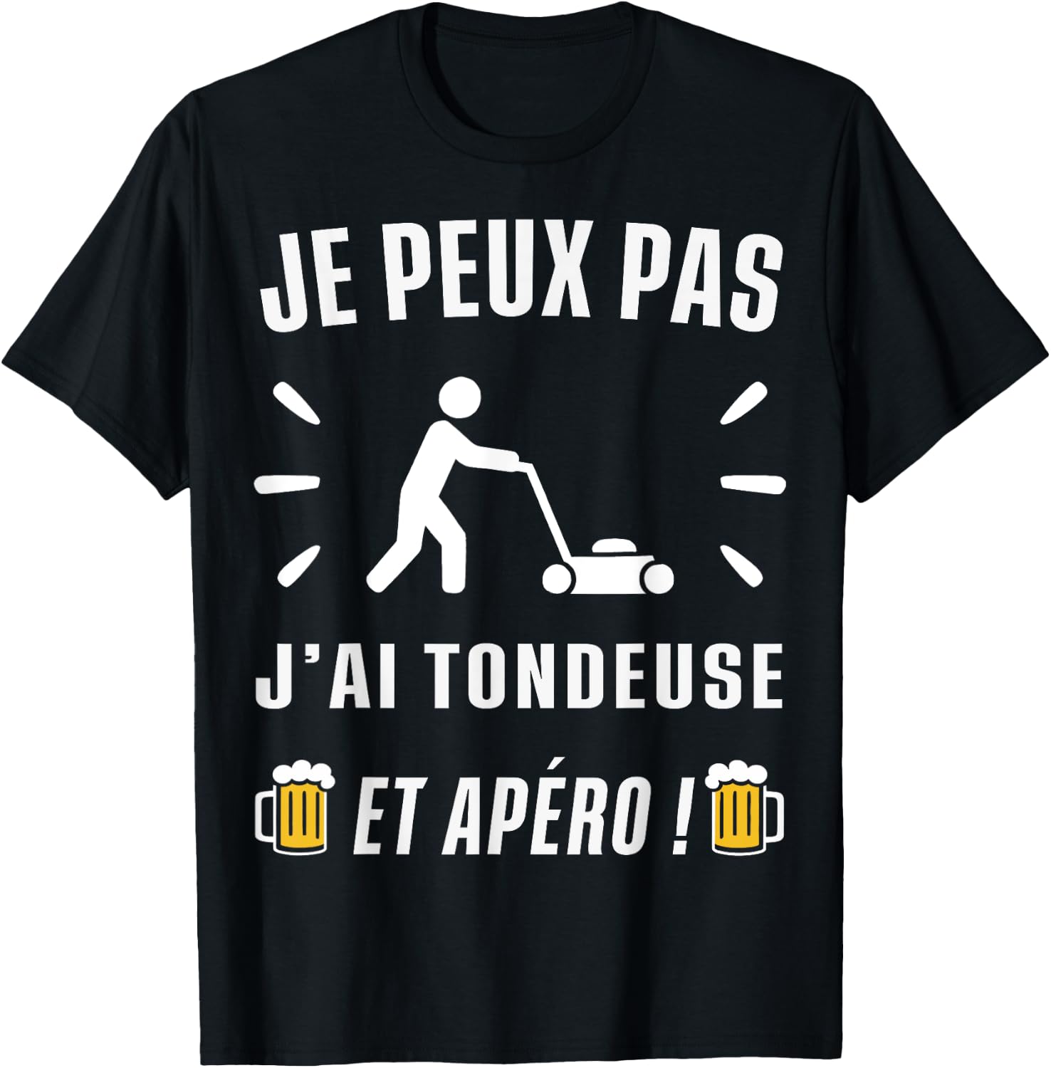 Je peux pas j'ai Tondeuse T-Shirt - T-Shirt | Black