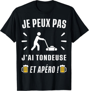 Je peux pas j'ai Tondeuse T-Shirt - T-Shirt | Black