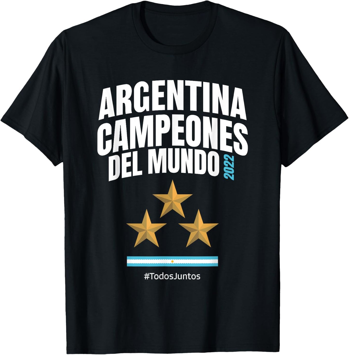 Argentina World Champion 2022 - Soccer fans-related products T-Shirt - T-Shirt | Black