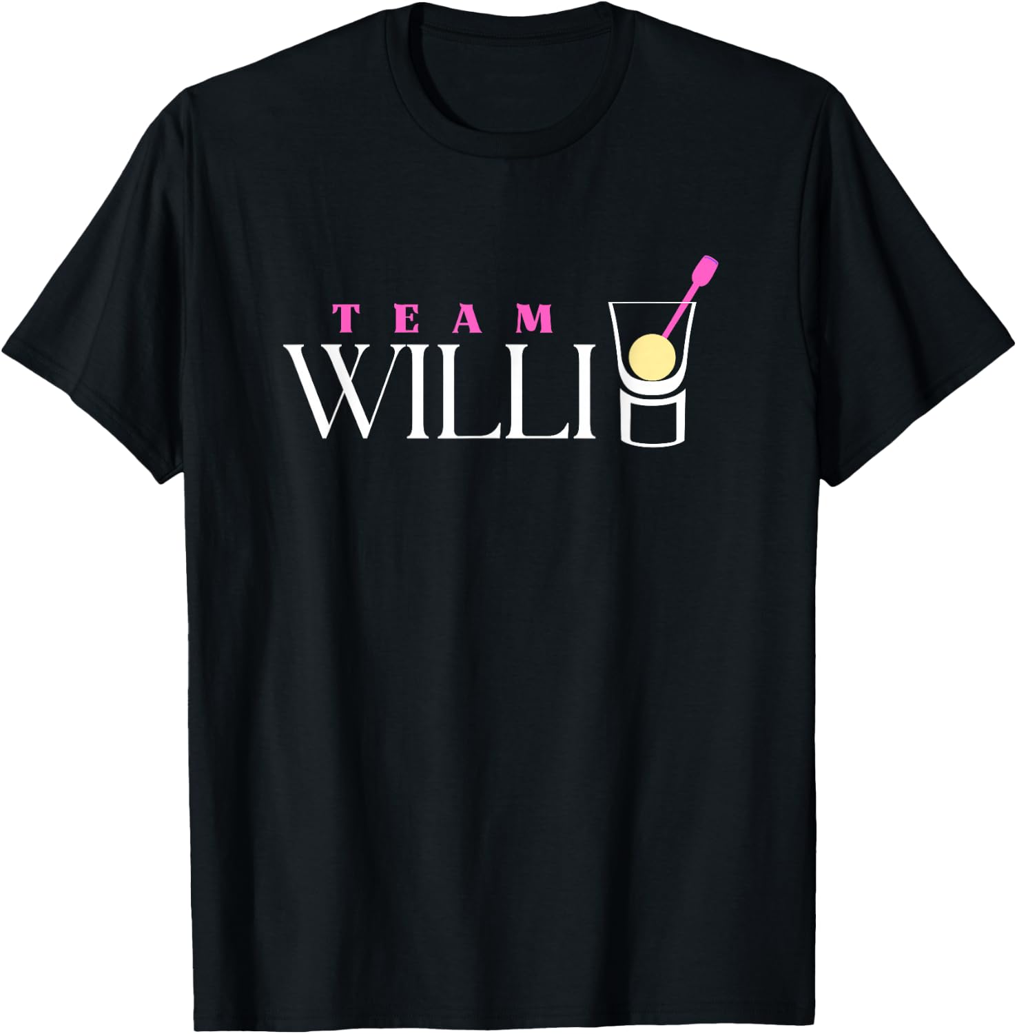 Team Willi | Williams Christ Pear Schnapps Shot Apres Ski , black T-Shirt - T-Shirt | Black