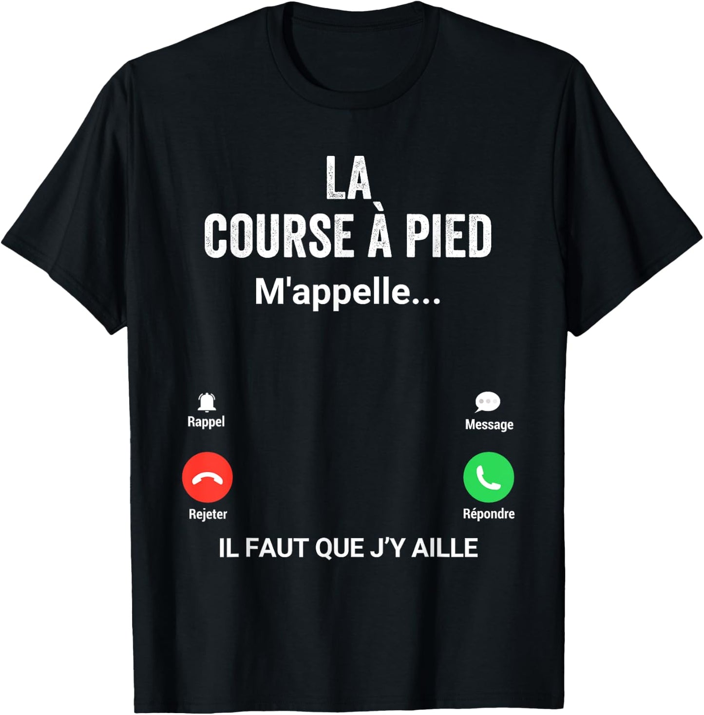 Running Me Calls Gift Humor Runner , Black, S T-Shirt - T-Shirt | Black