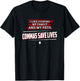 I Like Cooking My Family And Pets, Commas Save Lives T-Shirt - T-Shirt | Black