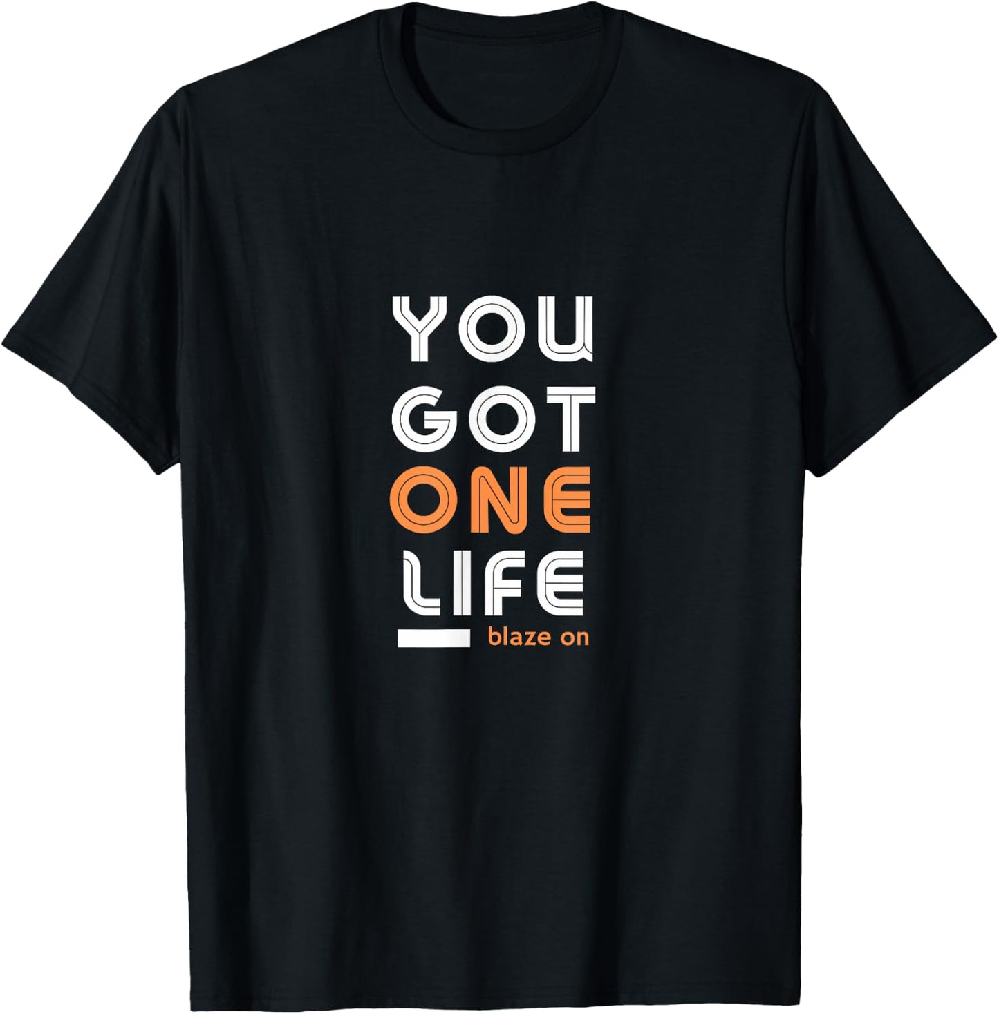Retro Phish You Got One Life (Blaze on) T-Shirt - T-Shirt | Black
